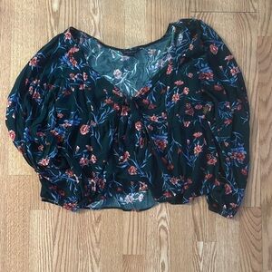 American eagle bow tie flowy top